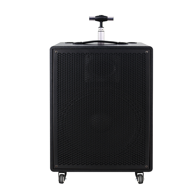 powerful active wooden wireless karaoke 10 inch large size speaker