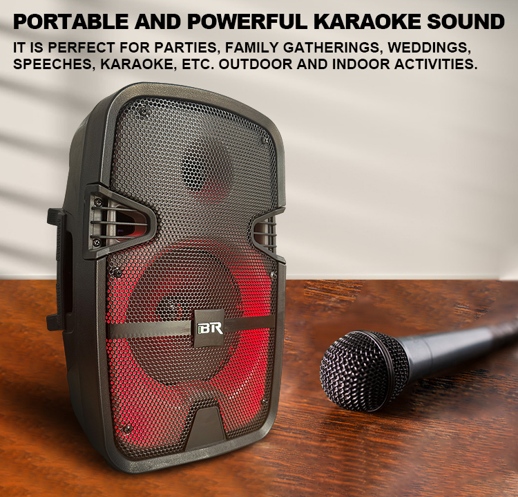 custom colorful led light speaker with multi-functions