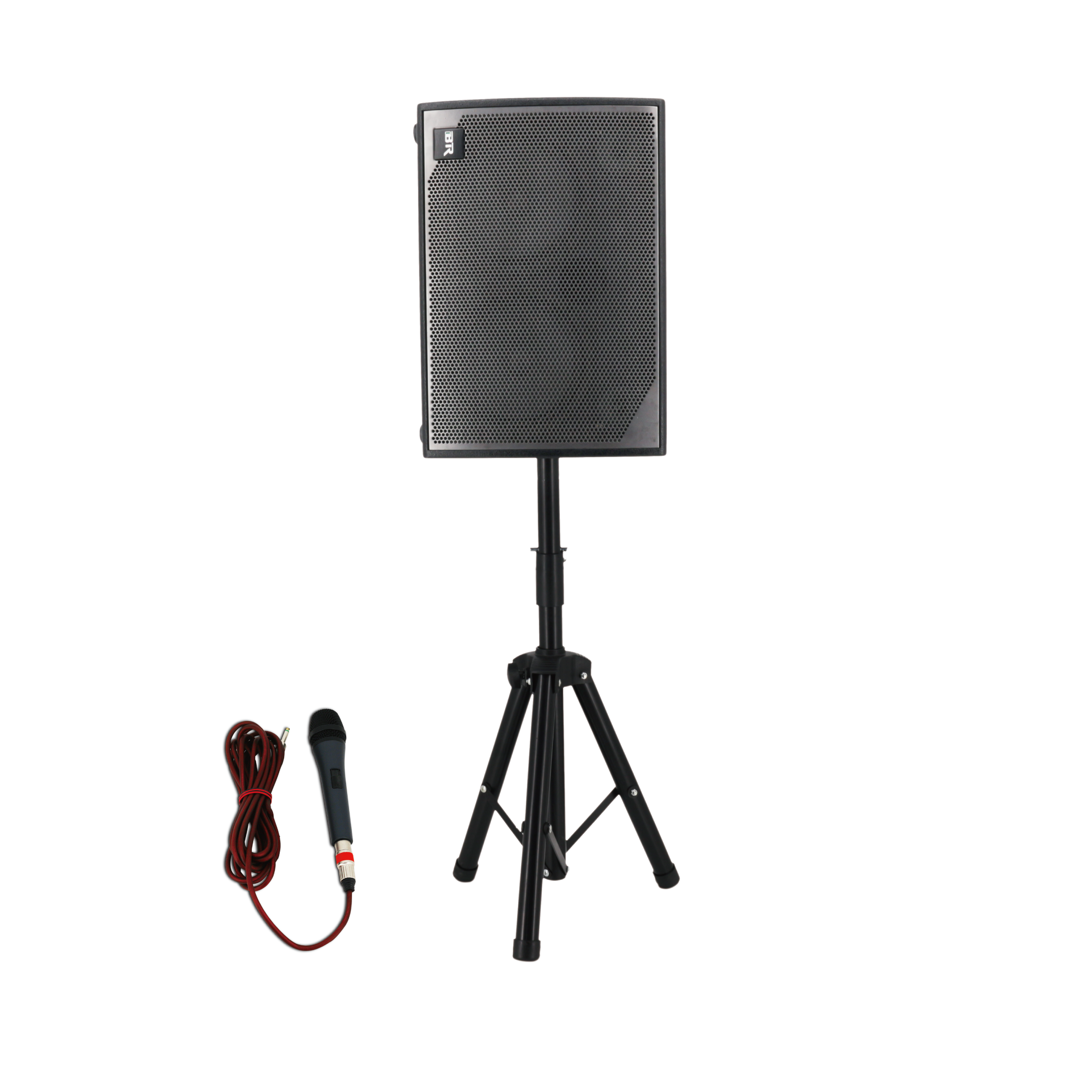 Guitar Live Dual 6 Inch Portable Speaker with Tripod