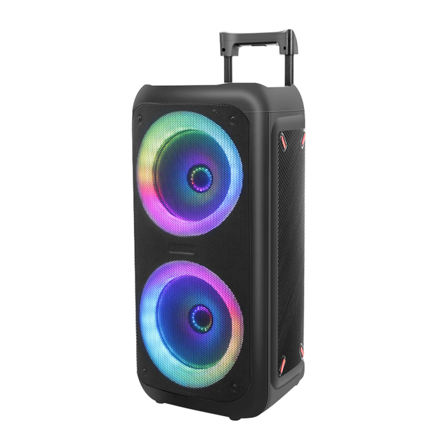 LED Light Woofer Outdoor Big Power RGB Lights Double Speaker Bass Bluetooth Speaker