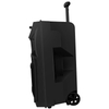 2022 big outdoor trolley wireless bluetooth party lights speaker with 2 mic