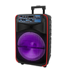 max power outdoor portable bluetooth karaoke speaker system for home use with mic