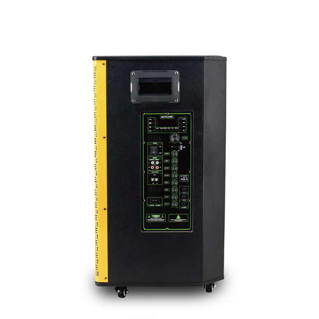 150W Trolley Speaker 15 Inch with Gold And Wood for Outdoor