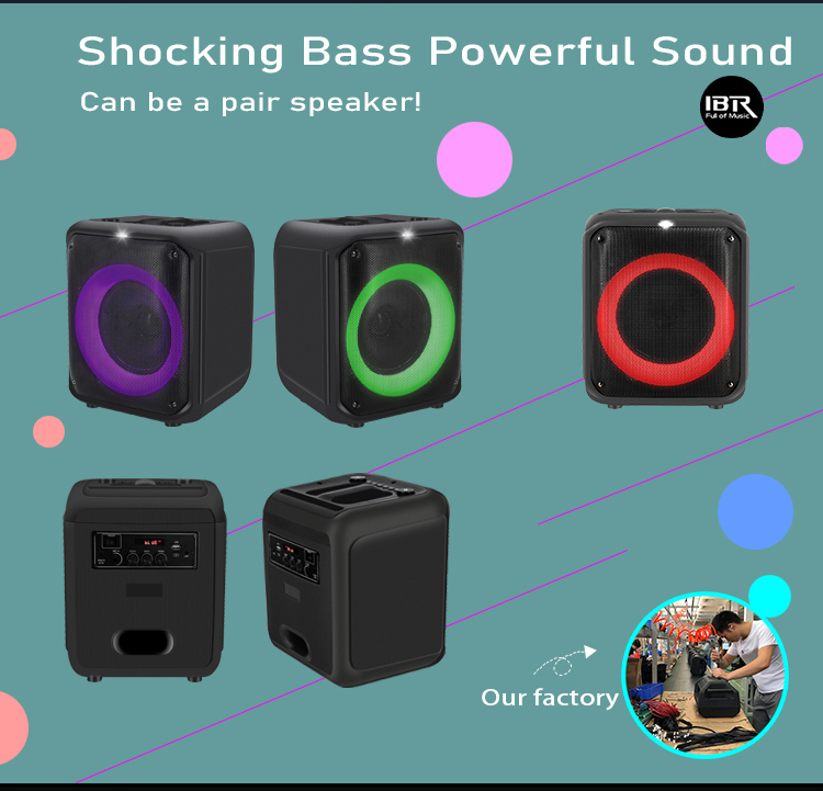 bluetooth party speaker with dynamic light show