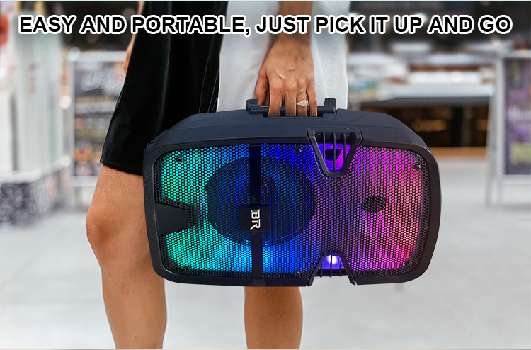 ODM 8 inch portable plastic speaker