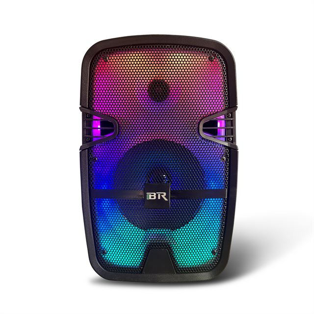 Popular Colorful Led Light Dual 8 Inch Portables Party Speaker QJ-328