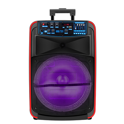 max power outdoor portable bluetooth karaoke speaker system for home use with mic