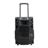 50W Black Portable Plastic Trolley Speaker with 12 Inch Woofer