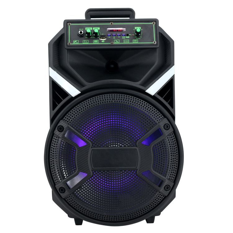 12 Inch Speaker Model QJ-1212 Colorful Light 12 Inch Speaker Deep Woofer Party Karaoke Speaker